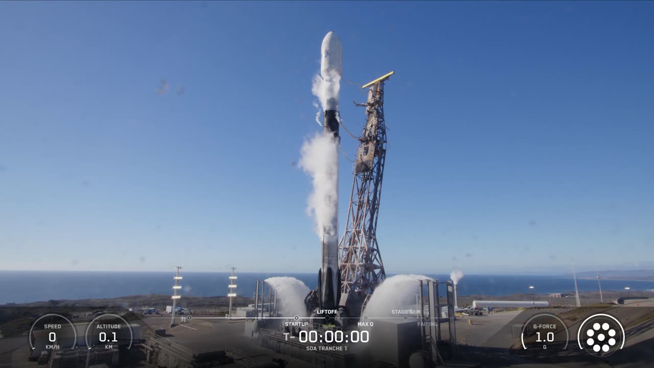 Liftoff! Falcon 9 launch the @SemperCitiusSDA ’s second Tranche 1 Transport mission