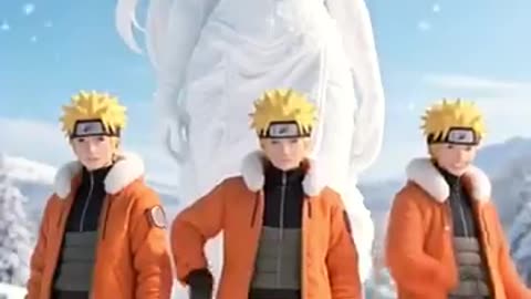 Viral: Naruto Snow Artist | Who is best ? Naruto vs Sasuke vs Kakashi #naruto #s