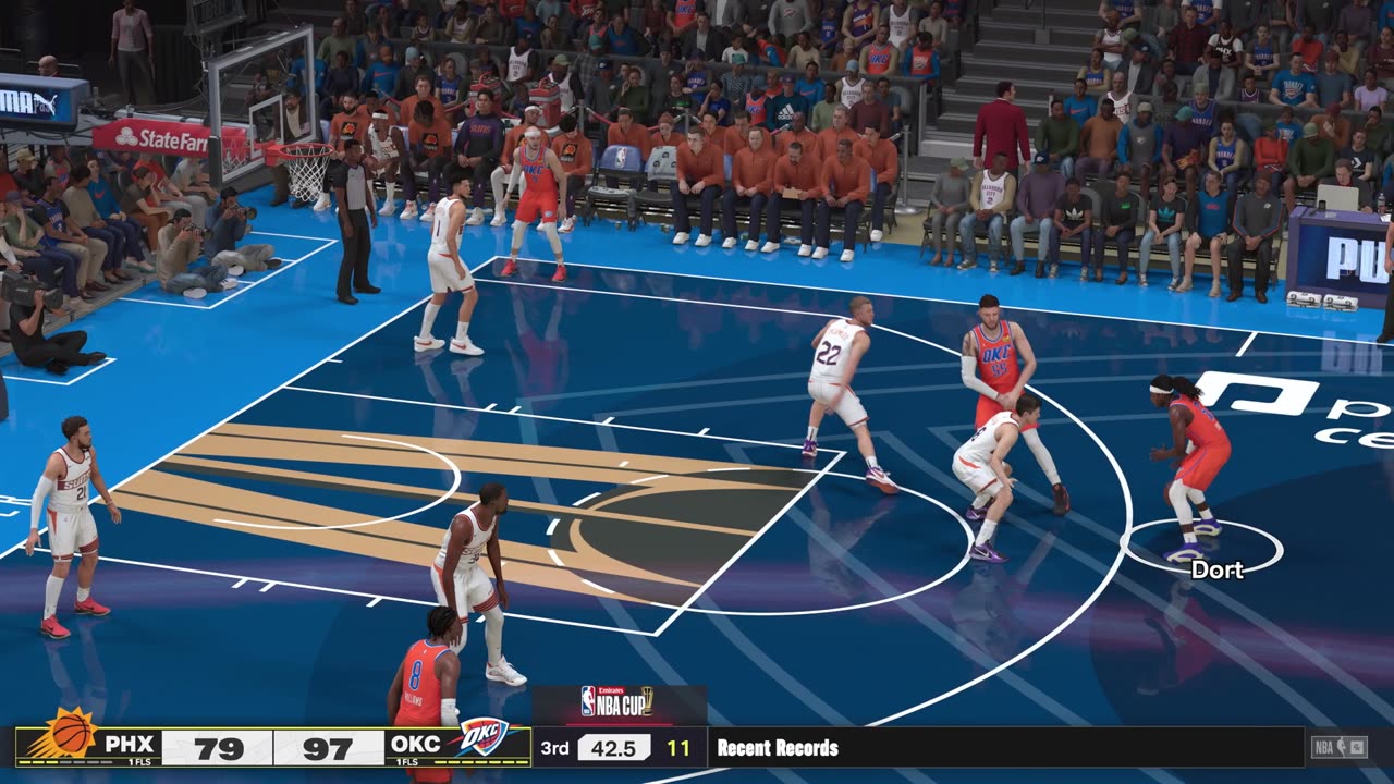 NBA 2k25 Oklahoma City Thunder Franchise Game 13 Suns Vs Thunder CPU Vs CPU