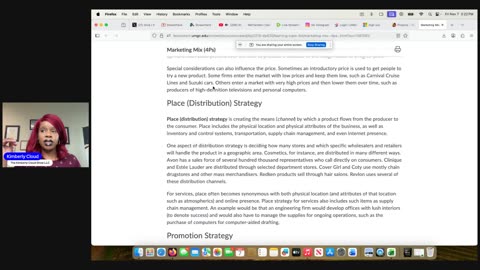 The Kimberly Cloud Show LLC UMGC Study Session