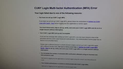 CUNY's Login MFA is newfangled nonsense
