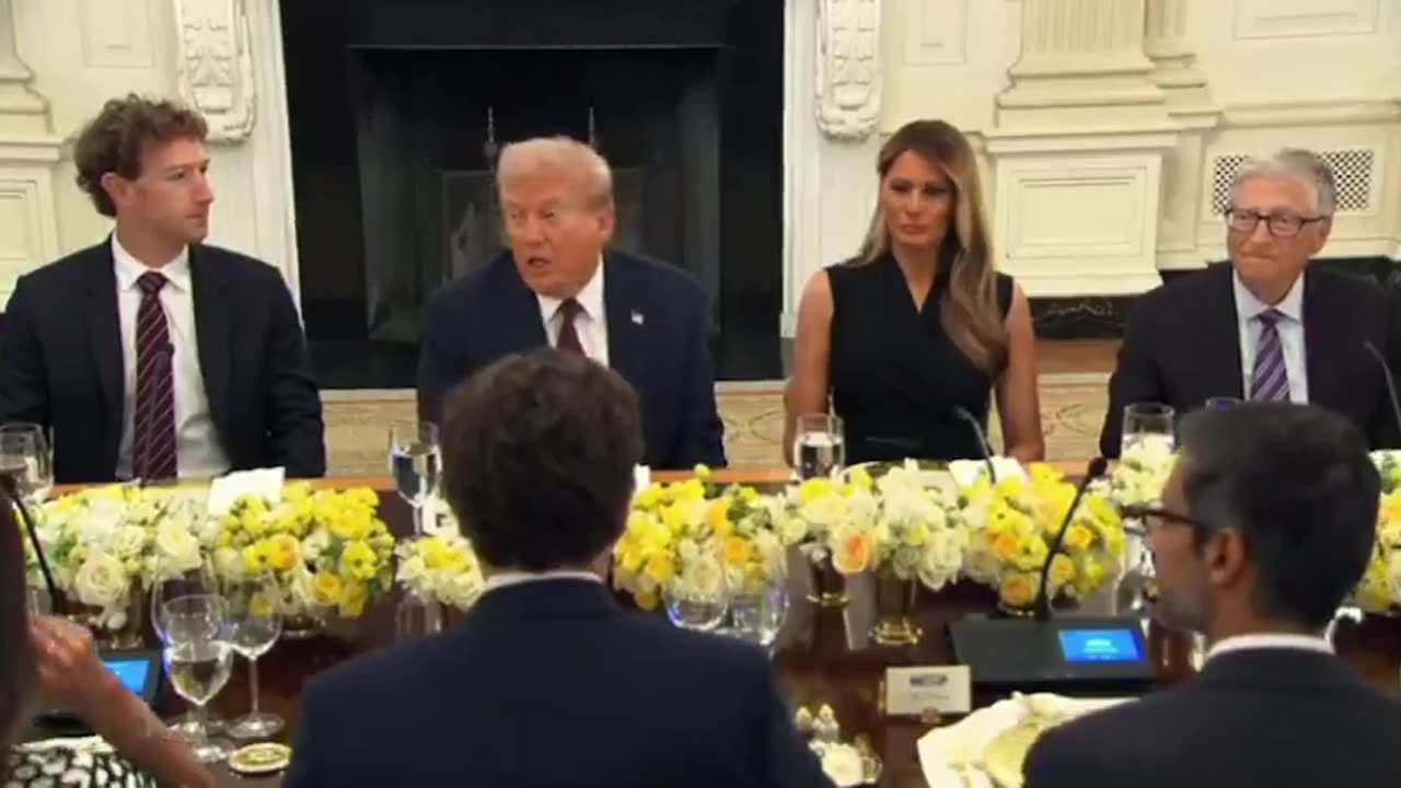 The General - BREAKING： Bill Gates was seen smirking while President Trump addresse...