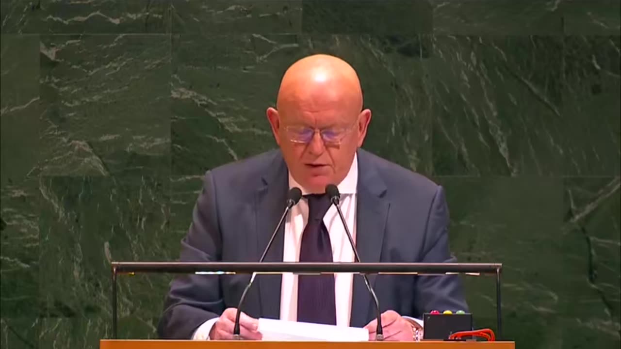 by Permanent Representative of the Russian Federation to the UN Vassily Nebenzia at