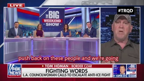 Tom Homan announces the Trump administration is deploying the NATIONAL GUARD to Los Angeles tonight