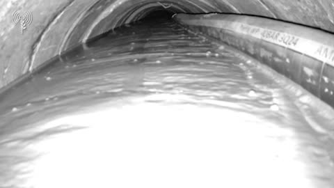 The Hamas tunnel that ran underneath the European Hospital in southern Gaza's Khan Younis