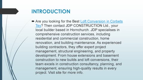 Best Loft Conversion in Corbets Tey