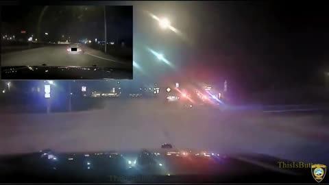 Bettendorf police officer PIT's stolen vehicle suspect when they went wrong way on I-74