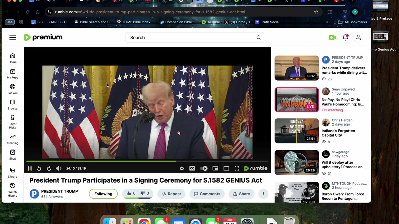 Trump’s Genius Act is the Gen 3:1 subtilty of Satan to get us at Rev 13:15-17?#2