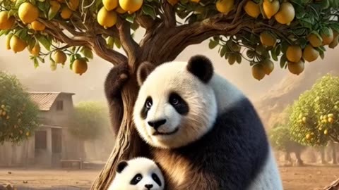 Toofan ne Sab Kuch Le Liya 😭#ai #shortstory #panda #rumble