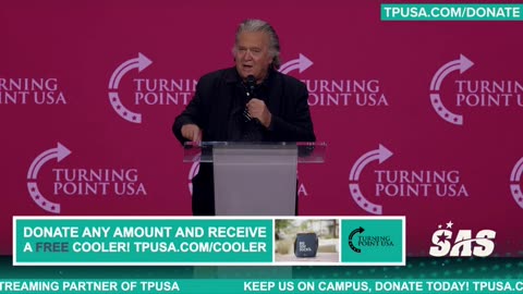 Steve Bannon Full Speech TPUSA SAS 2025