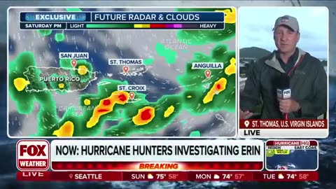 U.S. Virgin Islands Bracing For Heavy Rain, Flooding From Category 4 Hurricane Erin