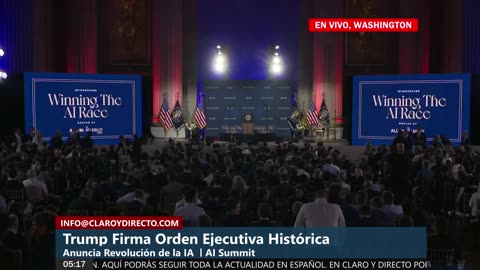 EN VIVO: Trump Firma Orden Ejecutiva Histórica y Anuncia Revolución de la IA en EE.UU. | AI Summit Washington 2025