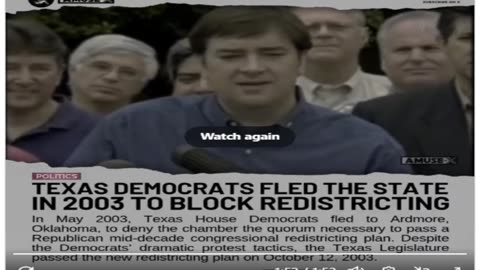 FLASHBACK: Texas Democrats fled the state in 2003 to stop mid-decade redistricting