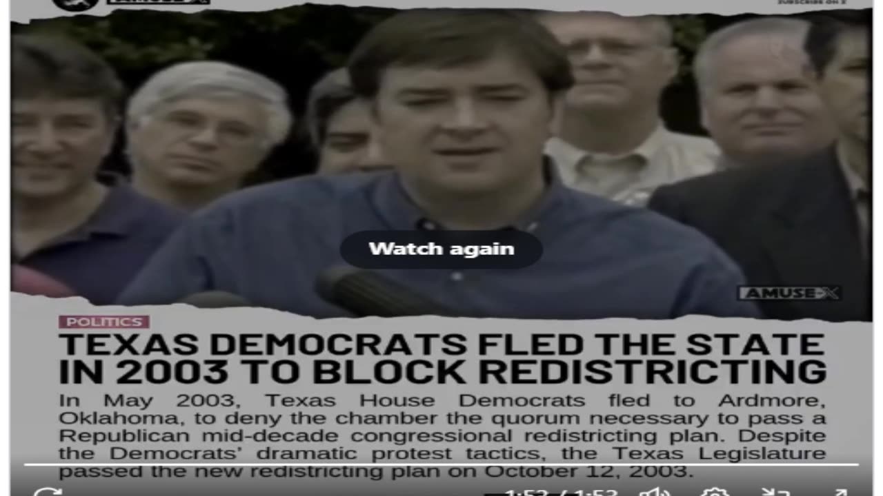 FLASHBACK: Texas Democrats fled the state in 2003 to stop mid-decade redistricting