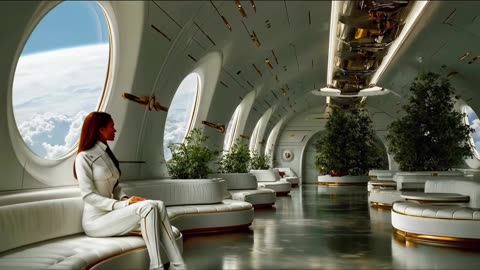 The White & Gold Utopia: Futuristic Megacities, Labs & Skybridges