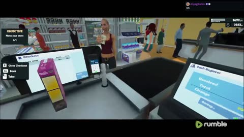 (Run to 100 follows! ) CHILL STREAM 3: super market simulator
