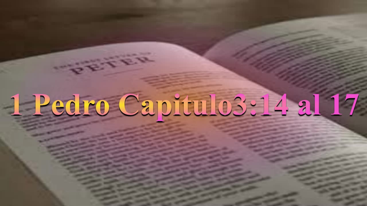 Estudio,1 Pedro 3 : 14 al 17
