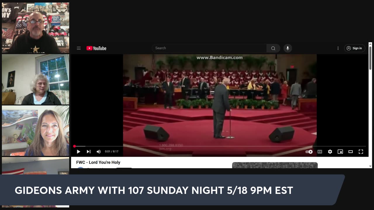 GIDEONS ARMY FRIDAY NIGHT LIVE PRAYER 5/16/25 @ 8PM EST.