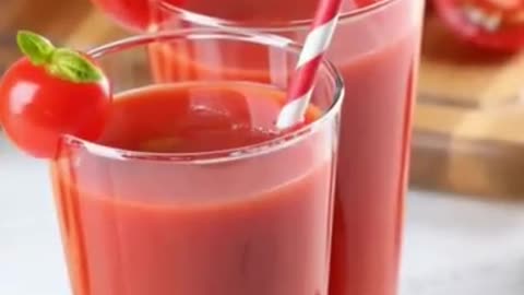 Two benefits of drinking tomato juice