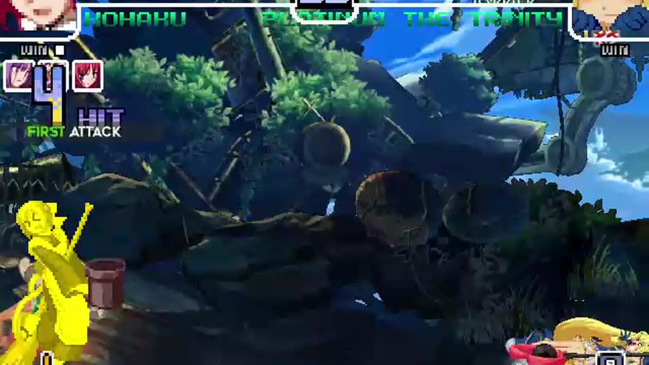 Hisui, Kohaku, and the Mech Hisuis (Me) vs Platinum the Trinity