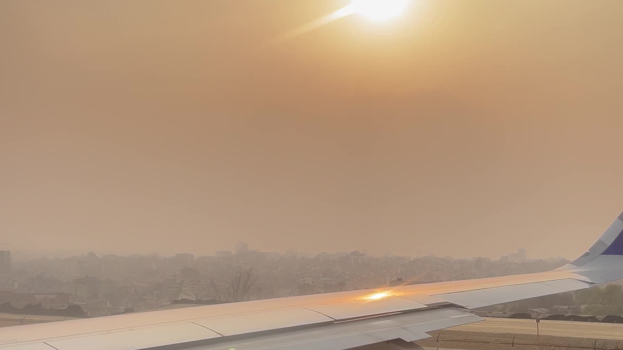 Take off from KTM to DELHI beautiful place