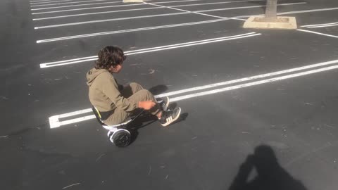 Booboo Rayan on a Scooter in California