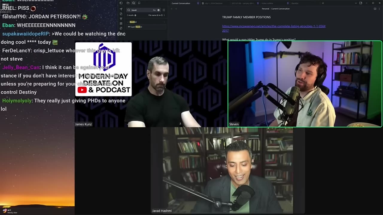 Destiny Making Jokes During Israel Debate