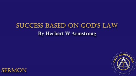 Success based on God's Law