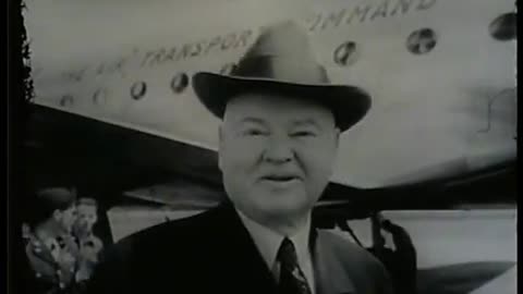 Hoover Returns from World Food Survey Trip