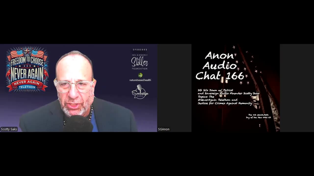 SG AUDIO CHAT 166 w Scotty Saks Vaxx Lawsuits and the #NeverAgain Telethon (4252025)