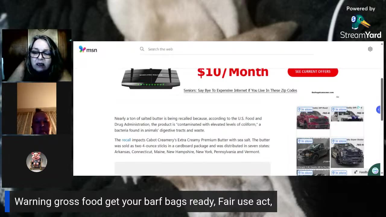 gross food (pig snout)