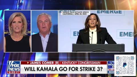 Rep Comer Hopes Kamala Harris Runs For President Again