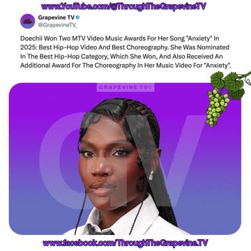 Doechii Won Two 2025 MTV VMAs For “Anxiety”: Best Hip-Hop Video And Best Choreography.