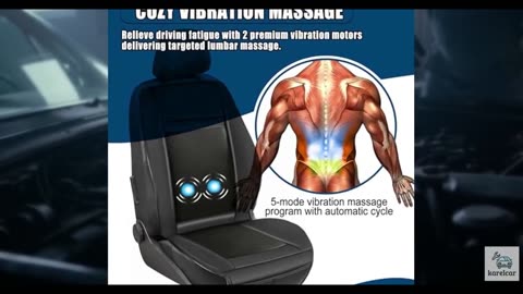 Practisol 2025 Upgraded Summer Cooling Car Seat Cover Front Seat, 12V Ventilate