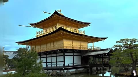 Kinkaku-ji (Golden Pavilion) Buddhist Temple Kyoto Japan Tour
