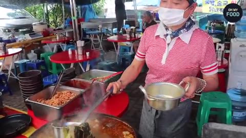 Unbearable Heat, Unstoppable Lines?! 5-Day Market Unlimited Seonji Gukbap