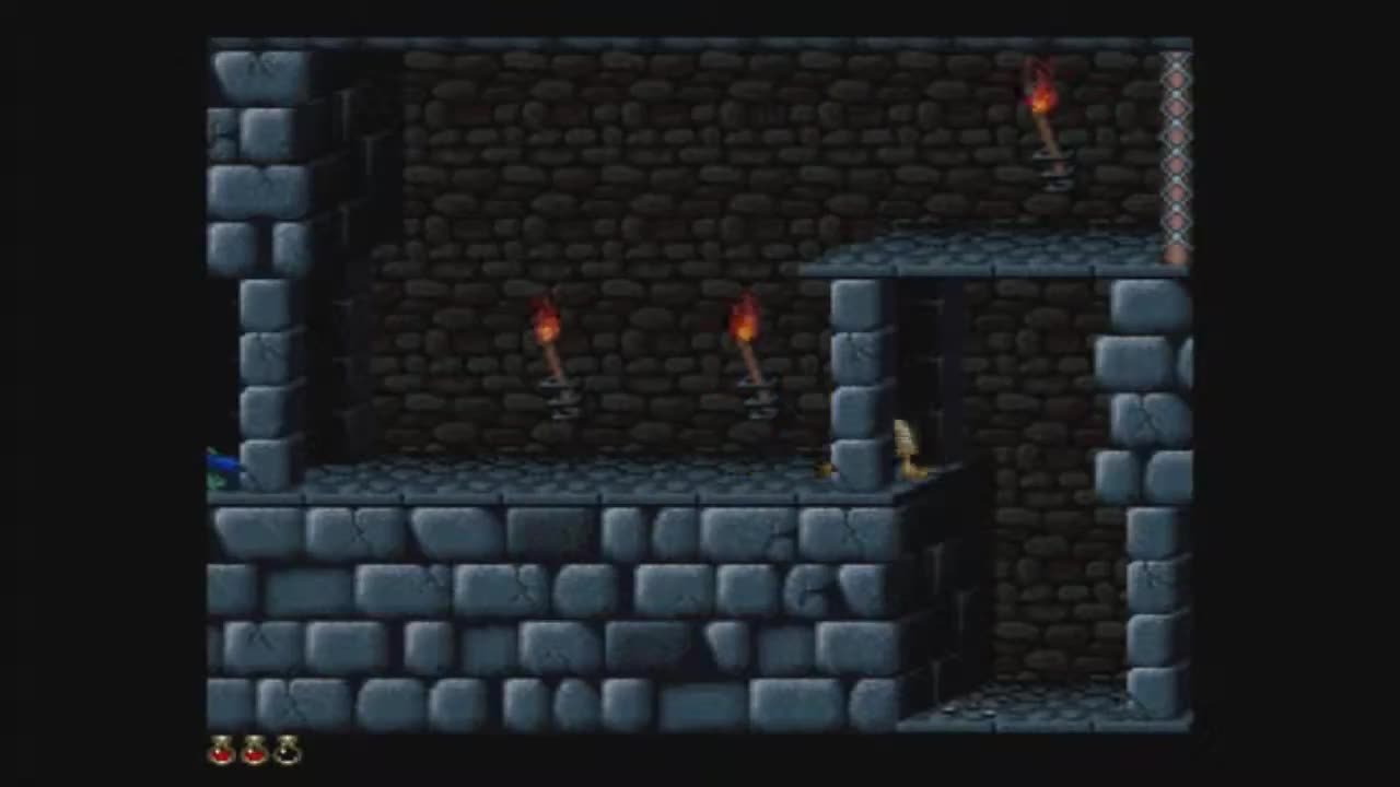 Prince Of Persia (SNES) Walkthrough - Level 2