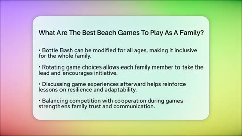 What Are The Best Beach Games To Play As A Family_ - Better Family Relationships