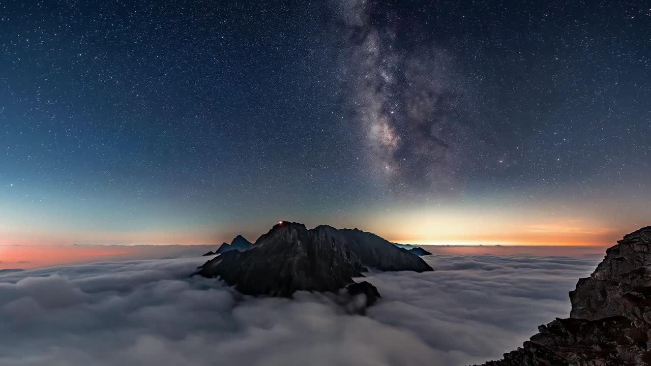 🌌 Milky Way Over the Mountains | Relaxing Music for Sleep, Meditation & Inner Peace 🌿