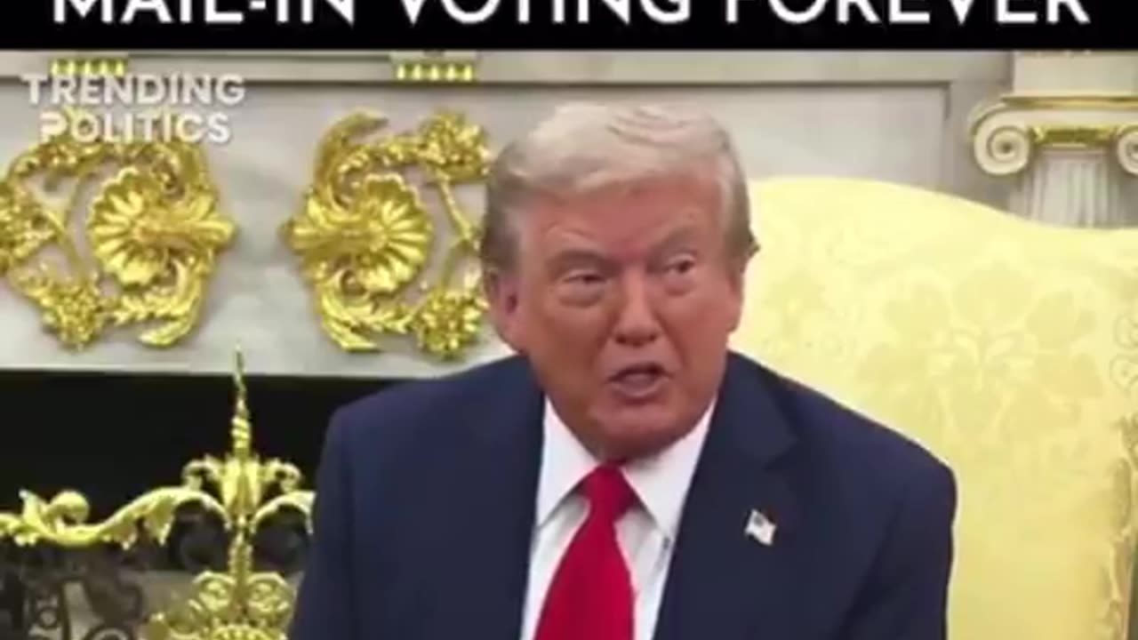TRUMP DROPS BOMBSHELL‼️he will be signing an Executive Order, ENDING Mail-In Ballots FOREVER!