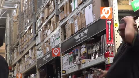 Guy Tickles Strangers at the Hardware Store