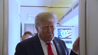 President Trump's Air Force One Press Gaggle on Route to Putin Summit in Alaska, August 15, 2025