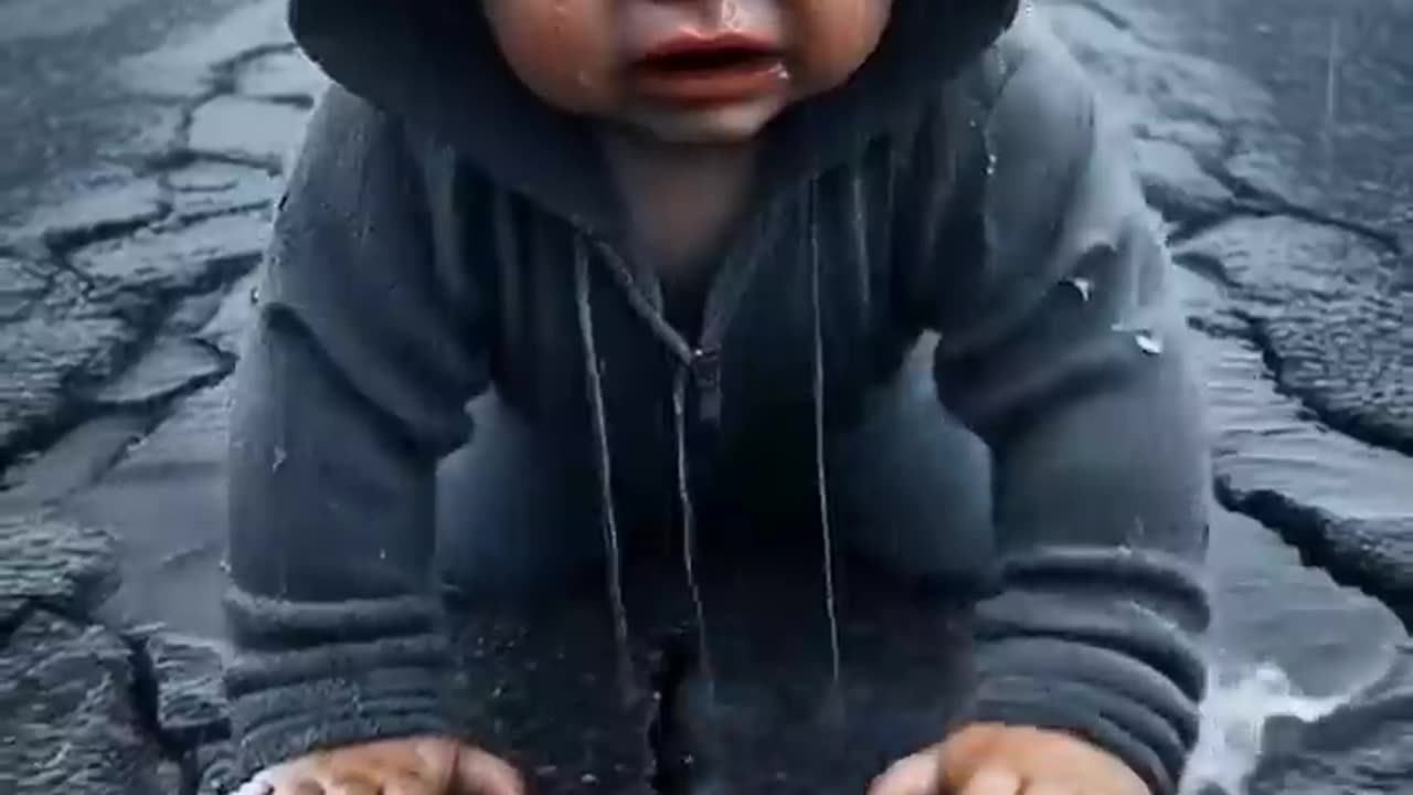 A Cry in the Flood😰 #ai #funny #cute #cuteanimals #animation #cartoon #shorts