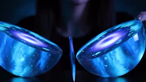 Luminous Planet Slice 🌍🪐 #asmr #aiasmr #surreal #oddlysatisfyingvideo #satisfying #glassasmr