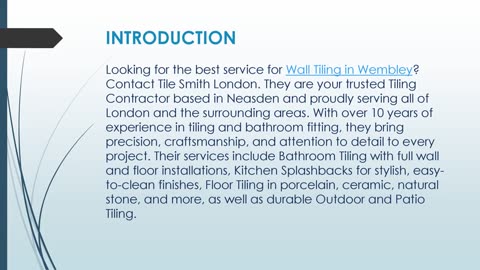 Best service for Wall Tiling in Wembley