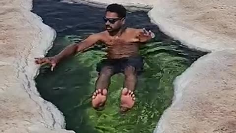 Trending: Floating In Salt Lake | Africa | Ethiopia Floating Pool | ##Trending #