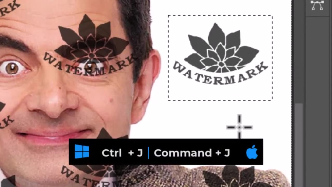 Removing watermarks from photos with Photoshop