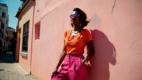 A confident and stylish woman