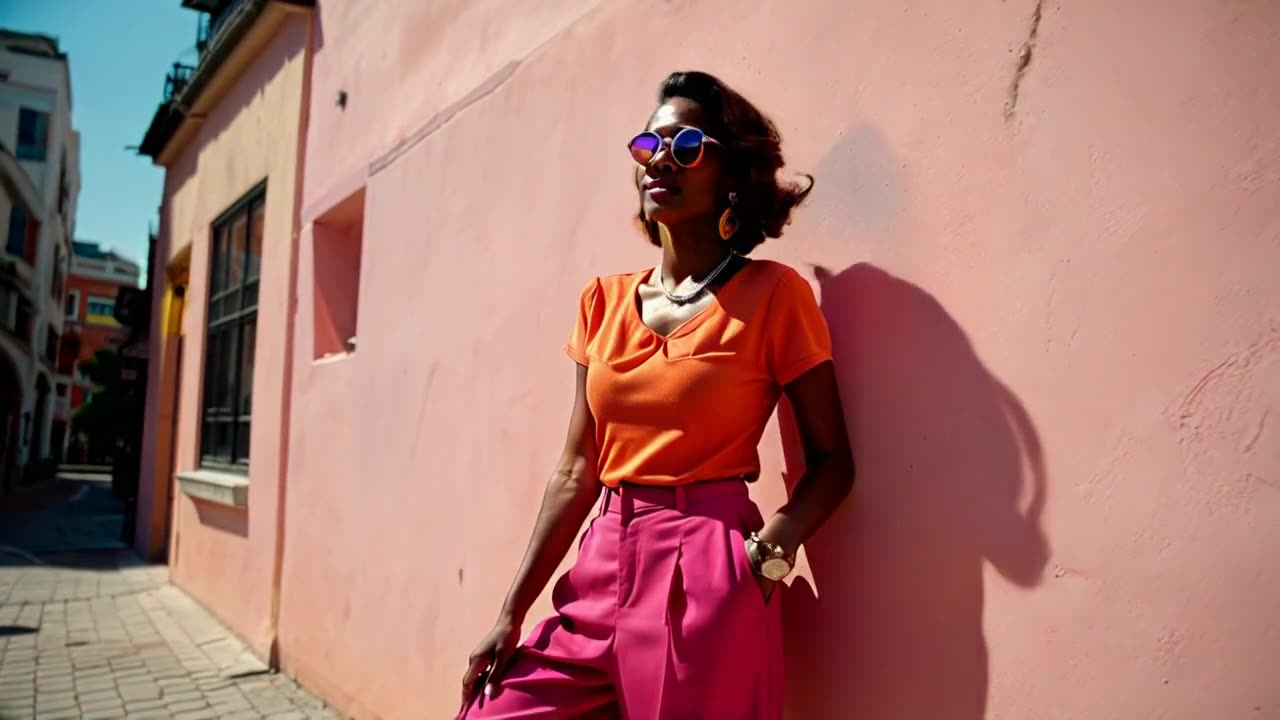 A confident and stylish woman
