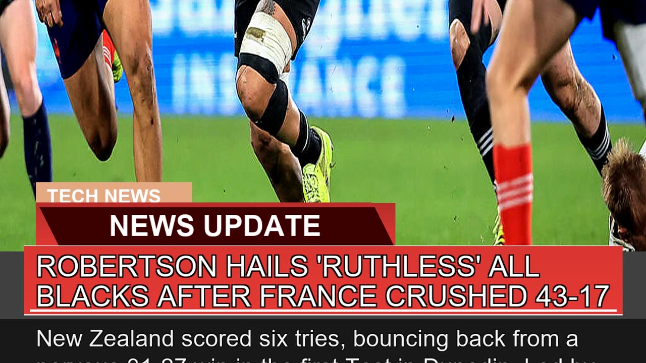 Robertson Hails Ruthless All Blacks After France